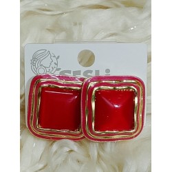 Premium Red Statement Earrings