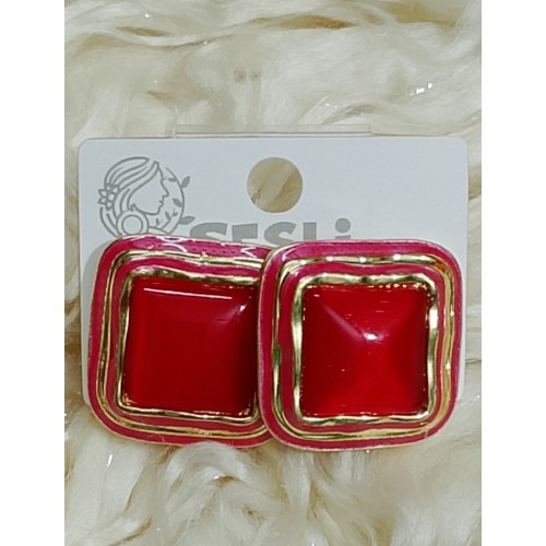 Premium Red Statement Earrings